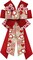 Large Valentine's Day Bows for Wreath, Red White Buffalo Plaid Wreath Bows Valentine Heart Bows for Front Door, Wedding Romance Ornament Tree Topper Bows for Anniversary Indoor Outdoor Decor